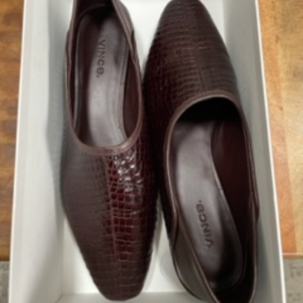 Brand new Vince leather flats